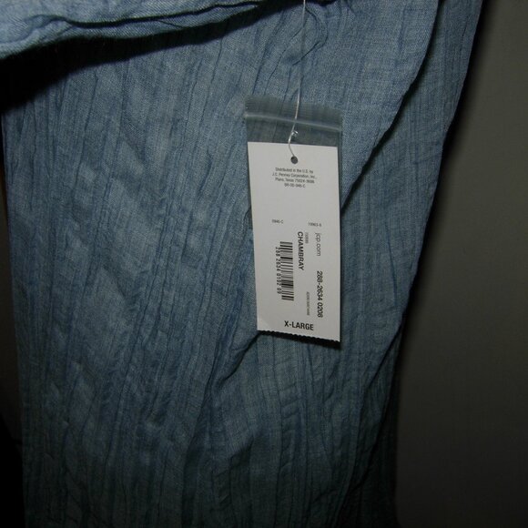 a.n.a chambray swim suit coverup XL - Picture 3 of 5